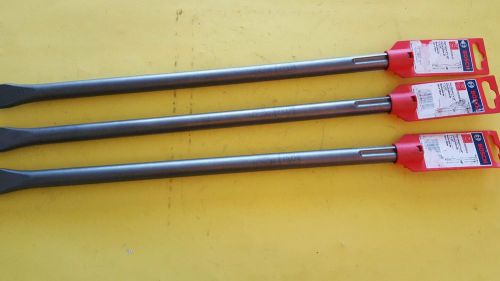 3 NEW BOSCH HS1912 FLAT CHISEL 1&#034; x 18&#034; , FREE SHIPPING!!!