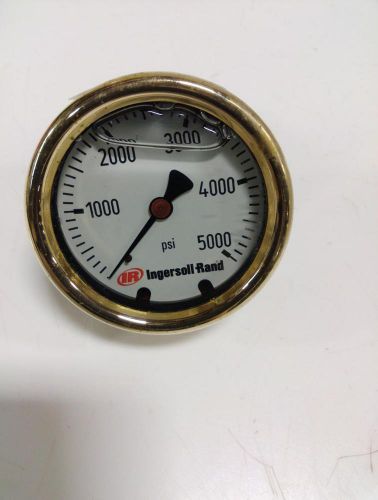 Ingersoll-rand 0-5000 psi pressure gauge liquid-filled for sale