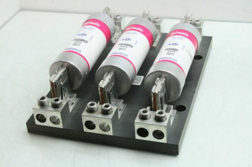 Ferraz shawmut 64033r fuse holder with 3 tri-onic smart spot trs350rid fuse 350a for sale