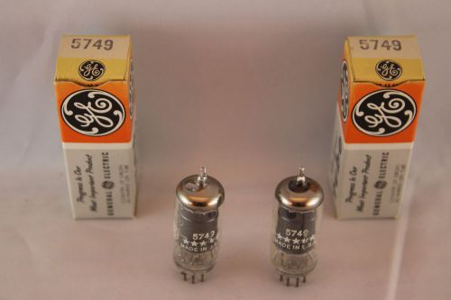 2 clean nib tightly matched pair ge five star 5749 industrial 6ba6 test new nos+ for sale