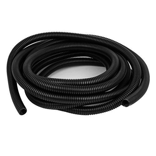 6m Long 20mm Dia PVC Flexible Corrugated Tubing Cable Conduit Hose