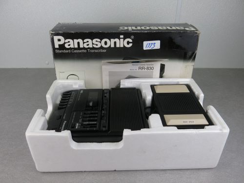 Panasonic RR-830 Standard CASSETTE TRANSCRIBER Dictation Machine
