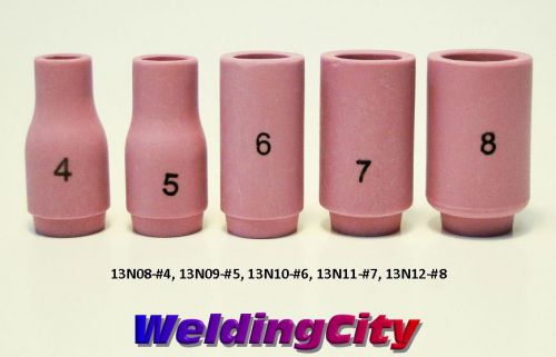 5 Ceramic Cups 13N08 13N09 13N10 13N11 13N12 (#4-#8) TIG Welding Torch 9/20/25