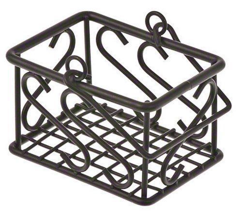 American Metalcraft  (SBS533)  Leaf Design Wrought Iron Sugar Packet Basket