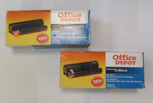 Office Depot Fax Ribbons For Use In Panasonic KX-FP1000 1100 Lot Of 2 KX-FA132
