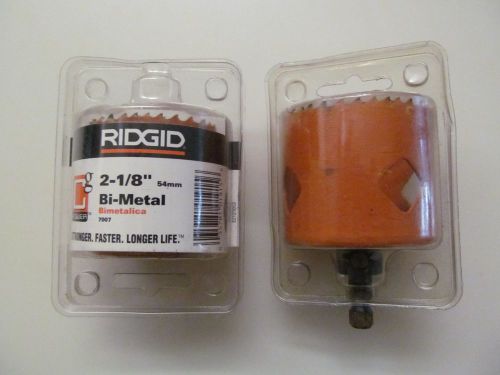 Rigid 2-1/8&#034; and 2-1/2&#034; Bi-Metal Hole Saws