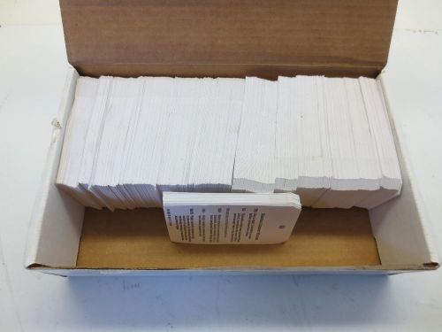 Hazard tags (500 pack) (4 1/4&#034; x 2 1/2&#034;) for sale