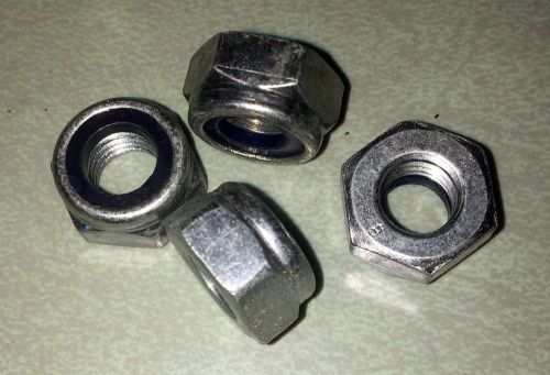 (49) 10mm-1.5 metric nylon insert lock nut din 985 zinc plated for sale