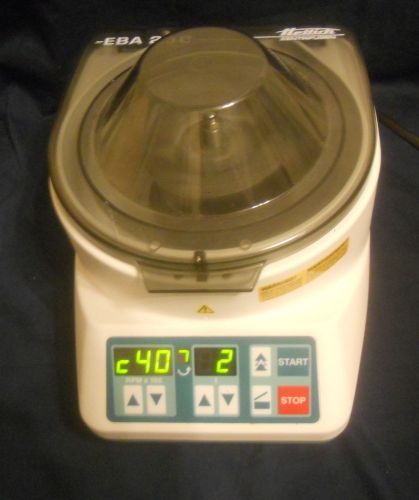 Hettich zentrifugen eba 20 c 20c 2 place 4500 rpm centrifuge - has issues - for sale