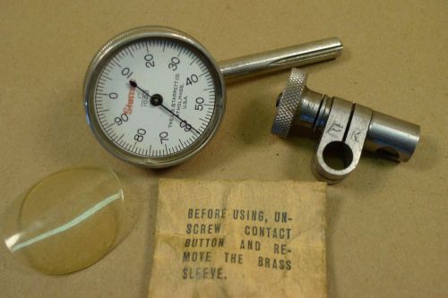 VINTAGE STARRETT UNIVERSAL TEST DIAL INDICATOR &amp; ACCESSORIES machinist tools *D