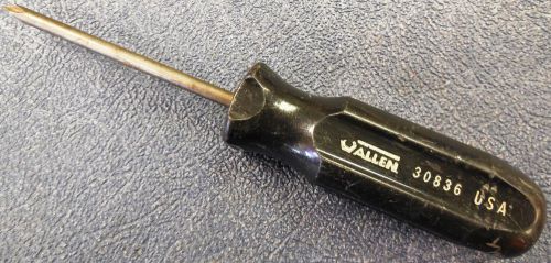 Allen 30836 #1 phillips screwdriver, black molded handle, 3&#034; shank, 6-5/8&#034; oal for sale