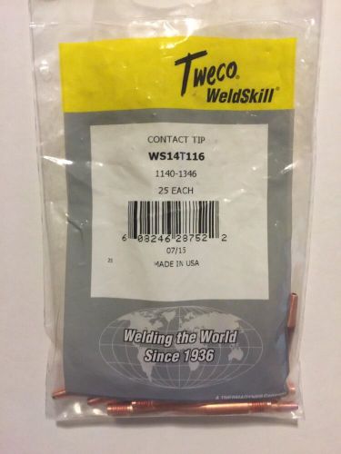 NEW Tweco Contact Tips WS14T116 FREE SHIPPING WELD