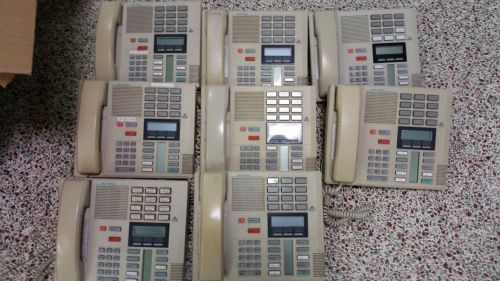 Lot of 8 Used Nortel Meridian Norstar M7310 Phone NT8B20AF / Beige