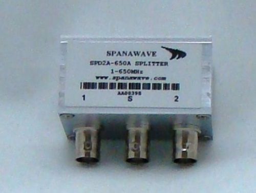 NEW Spanawave Power Splitter 1-650 MHz SPD2A-650A