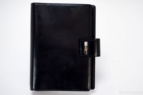 S. T. Dupont Black Leather Day Planner Binder