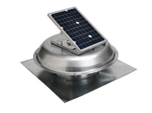 New 500 CFM 10 Watt Solar Powered Ventilator Roof Mount Attic Fan Exhaust Vent