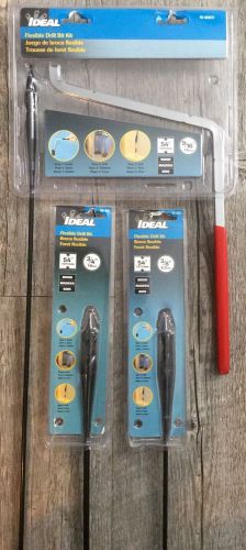 Ideal 54&#034; flexible drill bit kit ~ includes guide + 2 bonus 54&#034; bits for sale