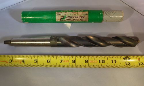 Precision twist drill 31/32&#034; #3 shank #20062 used for sale
