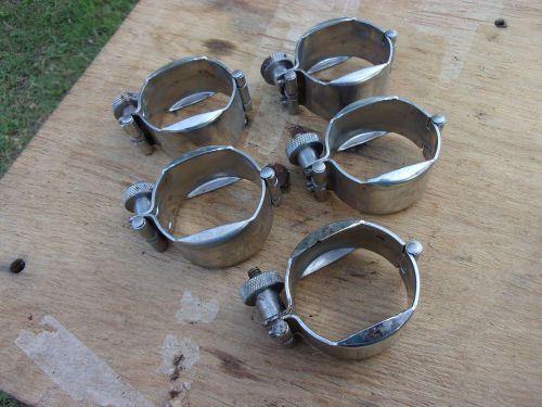 5 Surge Milking Machine Milker line pipe clamp union Part SS dairy goat 1.5&#034;