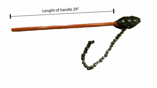 Heavy Duty Chain Wrench Pipe Diameter 4&#039;&#039;, Handle 29&#039;&#039; WT-2091