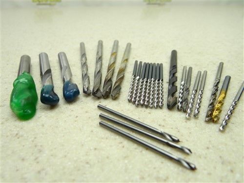 Lot of 18 hss &amp; carbide tipped drills 5/64&#034; to 9/32&#034; gtd usa guehring for sale