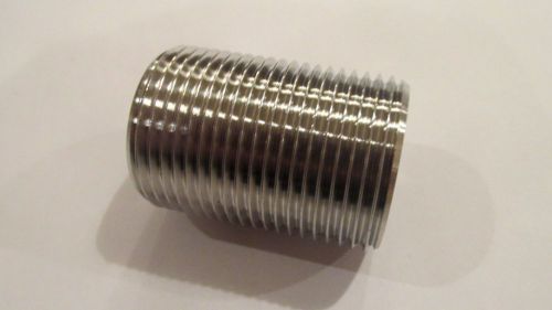 20- Stainless Steel 1&#034; Threaded Nipples close fit, NPT