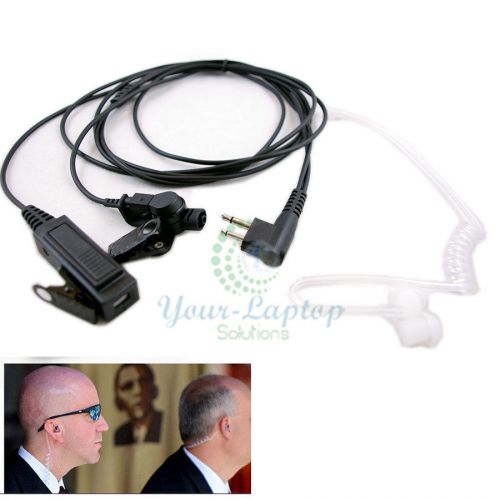2-wire security surveillance kit headset earpiece motorola radio cp-150 cp-200 for sale