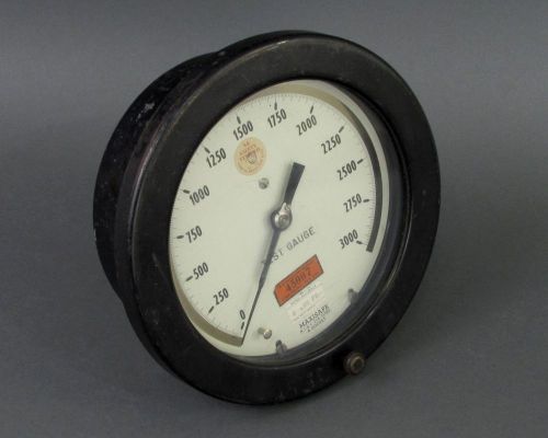 7.5&#034; Ashcroft Maxisafe Pressure Test Gauge 0-3000 PSIG