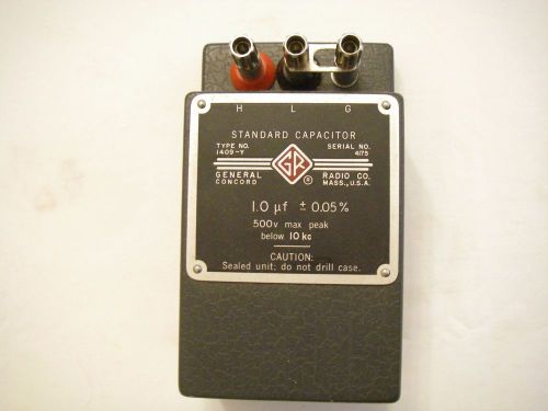 General Radio 1.0 uF Standard Capacitor Type 1409 - Y