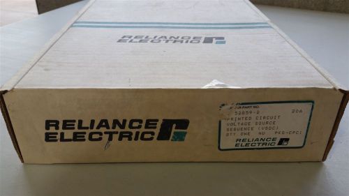 RELIANCE ELECTRIC VOLTAGE SOURCE SEQUENCE CARD VSDC 0-52859-2