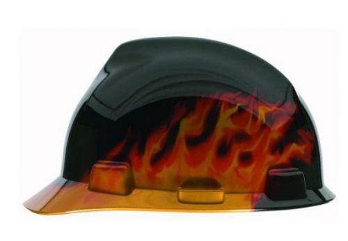Msa safety 10124206 black fire v gard hard hat for sale