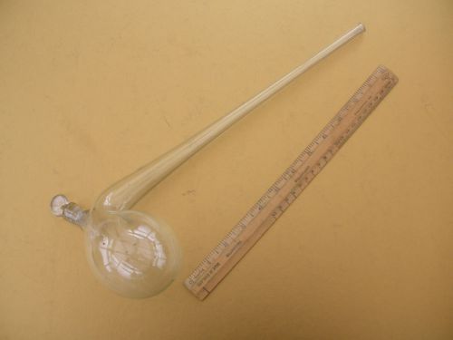 Vintage Laboratory Glass Retort Flask