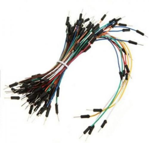 Male To Male Solderless Flexible Breadboard Jumper Cable Wires 65Pcs For Arduino