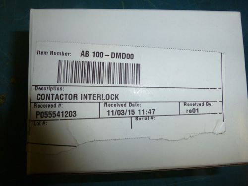 Allen Bradley 100-DMD00 Contactor Interlock