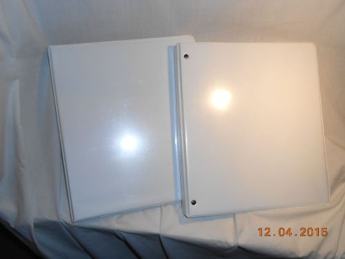 (9) LOT 1 INCH White BINDERS for Paper Size 8-1/2&#034;x 5-1/2&#034;