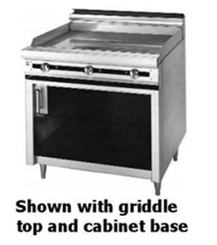 Blodgett bp-18g-1ht-36c 36&#034; gas range (1) 18&#034; griddle (1) 18&#034; hot top... for sale