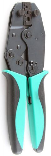 Ratchet crimp tool for 22-10 ga. open barrel connectors for sale
