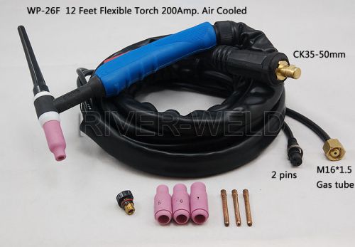 Wp-26f-12e-2 sr-26 tig welding torch flexible air cool for sale