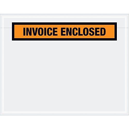 Aviditi pl23 pre-printed envelope, &#034;invoice enclosed&#034;, 7&#034; length x 5-1/2&#034; width for sale