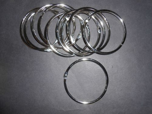Rings, Silver, 3&#034; ID, Count of 10, Keychain/other uses,