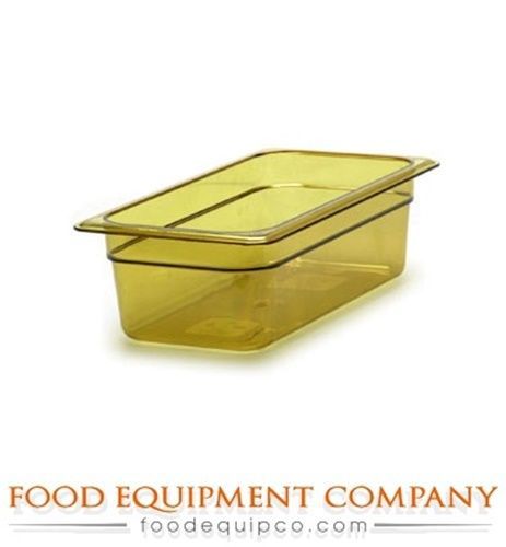 Cambro 34HP150 H-Pan™ 1/3-size 4&#034;D amber  - Case of 6