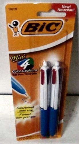 12 BIC MINI 4 COLOR PENS New Item DEEP DISCOUNT