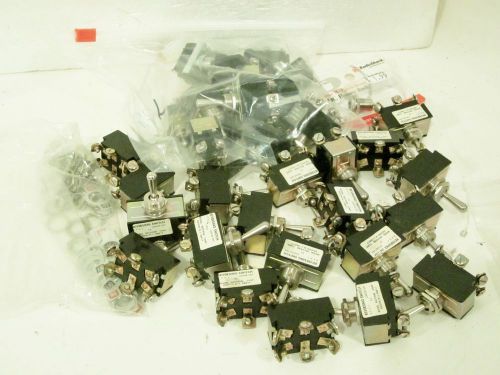 Box Lot Toggle Switches: (20) MRC DPDT E3 Reversing Switches, (15) Others
