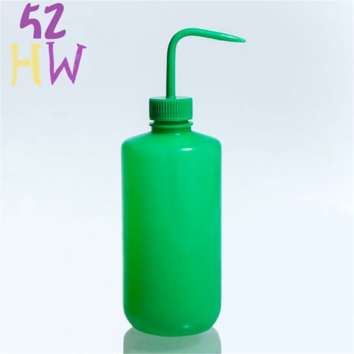500ml Washing Bottle,Green LDPE Bottle,Bent Mouth,Plastic Labware