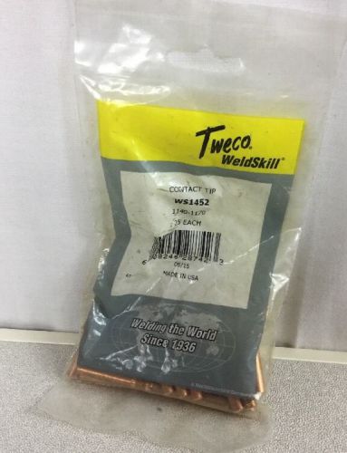 (1 Package / 25) TWECO WeldSkill Contact Tip WS1452 1140-1170 Fast Ship