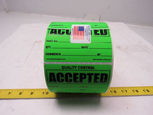 Kenmore label &amp; tag l41g-ac 3&#034;x4&#034; self sticking accepted tags roll of 1000 for sale