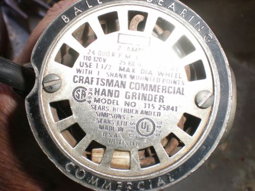 CRAFTSMAN HAND GRINDER MODEL NO. 315-25840