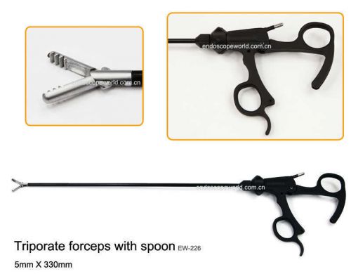 New Triporate Forceps With Spoon 5X330mm Laparoscopy