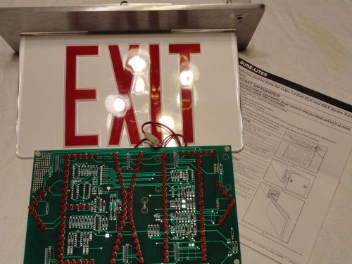 Sure-lites hanging exit sign edge lit ele-4xx-c ele-5xx-c elx cex trim cooper for sale