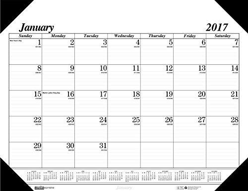 House of Doolittle 2017 Monthly Desk Pad Calendar, Economy, 22&#034; x 17&#034;